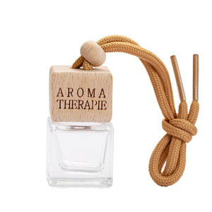 Diffuseur de parfum pour voiture en verre noir suspendu, huile essentielle, flacon de parfum - Product Image 6