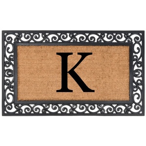 Custom Personalized DIY Family Surname Name Initial Letter Monogram Outdoor Door Rugs - Product Image 3