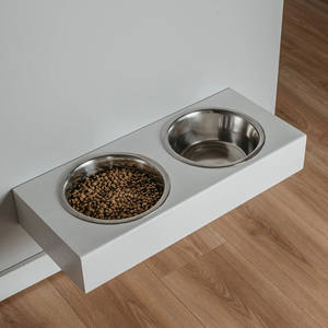 Personalizado <span class=keywords><strong>Dog</strong></span> Bowl Stand Elevado <span class=keywords><strong>Dog</strong></span> Feeding Stands Double Bowl Pet Alimentador Levantado De Madeira <span class=keywords><strong>Dog</strong></span> Shelf - Product Image 2