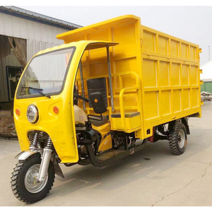 รถบรรทุกเก็บขยะแบบตักด้านหลัง 660 ลิตร สีเหลือง เครื่องยนต์เบนซิน - Product Image 2