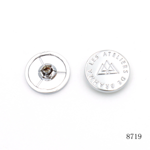 <span class=keywords><strong>Remache</strong></span> de doble capa de aleación de níquel y zinc con logotipo metálico grabado personalizado <span class=keywords><strong>para</strong></span> accesorios de ferretería de correas de cuero y bolsos - Product Image 3