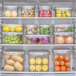OWNSWING Fridge Organizer Bins Home Organization Refrigerator Organizer Bins For Food Storage Containers