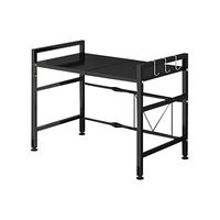 Support de rangement de comptoir extensible en métal de luxe de haute qualité pour micro-ondes et grille-pain, organisateur de bureau, vente en gros