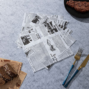 200 feuilles de papier d'emballage épais isolant à la cire, couleur café foncé, pour aliments gras et emballage alimentaire - Product Image 1