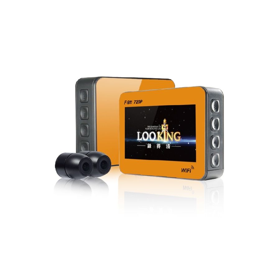 Лидер продаж, видеорегистратор для вождения мотоцикла с двумя объективами 2,7 дюйма и фронтальной камерой 720P