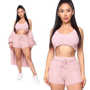 Ropa de <span class=keywords><strong>invierno</strong></span> para <span class=keywords><strong>mujer</strong></span>, la misma ropa de dormir para <span class=keywords><strong>mujer</strong></span>, <span class=keywords><strong>pijama</strong></span>, conjunto de <span class=keywords><strong>3</strong></span> <span class=keywords><strong>piezas</strong></span>, suéter, traje informal - Product Image 4