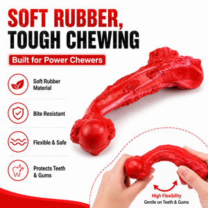 Jouets pour chiens résistants et texturés, fabriqués sur mesure, pour nettoyer les dents, jouets à mâcher pour chiens agressifs - Product Image 3