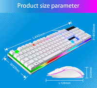 Usine pas cher OEM Dazzle LED Jeux Clavier Souris Ensemble Bureau Ordinateurs et Ordinateurs Portables