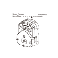 Pompe péristaltique YZ35 ODM avec moteur de réduction AC 220V débit max 10780 mL/min pompe à grand débit OEM