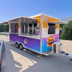 Camion de restauration rapide en fibre de verre, remorque commerciale pour la vente de hot-dogs, équipement de cuisine rapide, remorque de restauration pour hamburgers, 4 mètres - Product Image 2