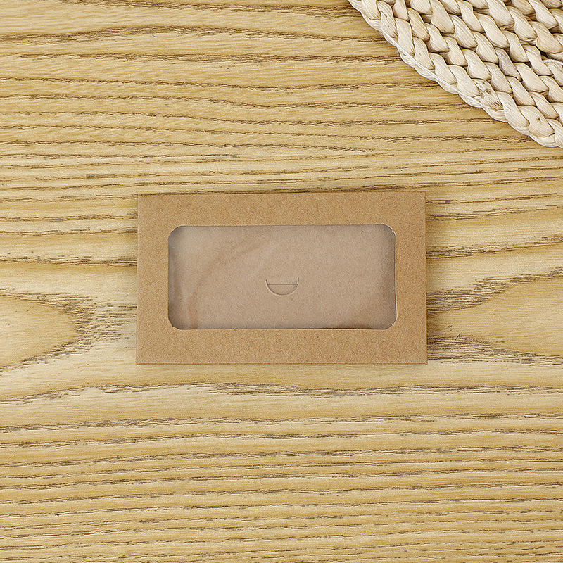 Fenêtre d'autocollants en papier kraft