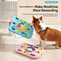 Jouet distributeur de friandises pour chiens et chats, bol interactif en plastique simple pour l'alimentation lente et l'enrichissement des animaux de compagnie