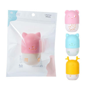 Lmltop Cute Cartoon Makeup <b>Sponge</b> Holder Mixed Color Random Distribution Cosmetic Storage Case For Beauty Tools A80250 - Product Image 1