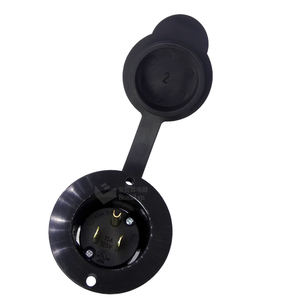 Prise d'Alimentation RV 15 Ampères à Bride 125V, NEMA 5-15 avec Couvercles Avant et Arrière Étanches - Product Image 6