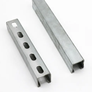 Matériau galvanisé à chaud personnalisé Q235 canal C canal électrique en acier dans les tailles 41x41 41x21 avec fentes - Product Image 6