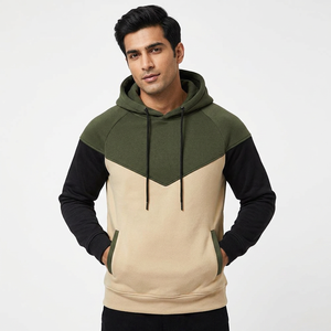 Sweat à capuche style streetwear haut de gamme en molleton de coton 500 GSM, trois tons, vintage, avec logo personnalisé, coupe oversize et effet vieilli - Product Image 1