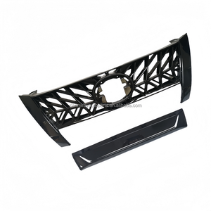 Calandre modifiée calandre noire de Lexus 570 Design noir pièces de rechange automobiles pour <span class=keywords><strong>Toyota</strong></span> <span class=keywords><strong>Fortuner</strong></span> 2016 <span class=keywords><strong>2017</strong></span> 2018 2019 - Product Image 3