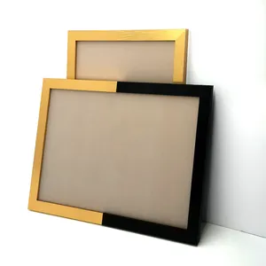 Black, Silver, Gold Brushed aluminium snap profiles for photo frame and poster frame from factory supplier