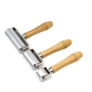 Iron Hand Push Roller Edger Trimming Compactor artigianato fai da te piccoli rulli accessori per ruote - Product Image 1