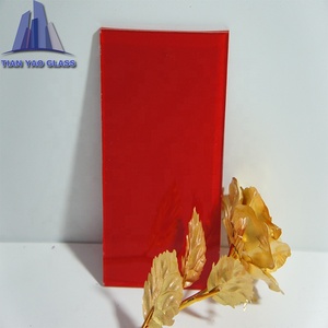 Vente en gros de <span class=keywords><strong>verre</strong></span> laqué teinté rouge teinté à bas <span class=keywords><strong>prix</strong></span> <span class=keywords><strong>pour</strong></span> la décoration - Product Image 1