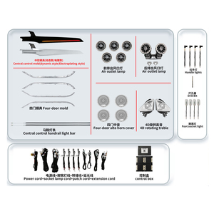 Hot Selling 64 Colors LED Car Atmosphere Lamp Kits for Benz C Class W205 GLC Class X253 2015-2022 Car <b>Interior</b> <b>Accessories</b> - Product Image 1