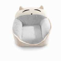 Canapé paresseux en mousse en forme de chat de dessin animé pour enfants, fauteuil lounge individuel en peluche douce pour chambre d'enfant et usage hôtelier