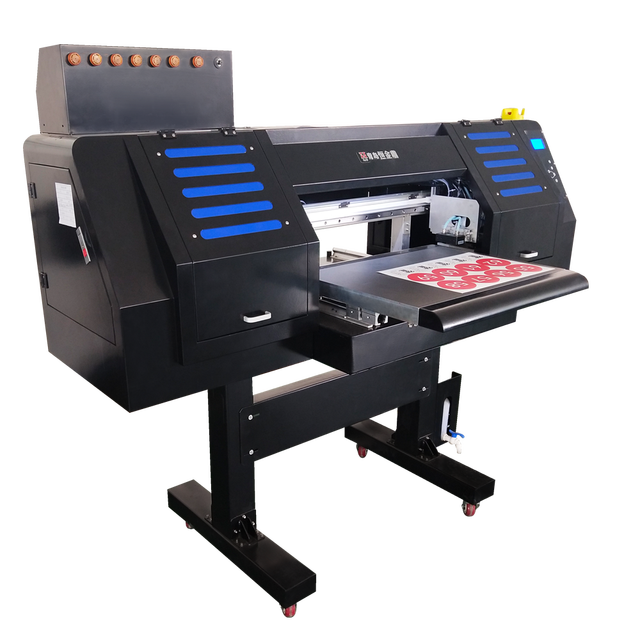 HJD Dual Heads UV DTF Flatbed Printer AB Film Transfer Printer UV Direct to Film Printing Machine