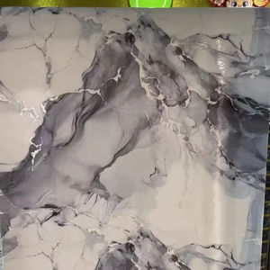 Vinyle brillant marbre pierre auto-adhésif Peel & Stick mousse autocollant mural pour intérieur marbre doré décor Film protecteur - Product Image 5