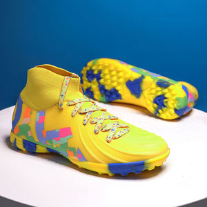 OEM Hombres de tobillo alto Deportes <span class=keywords><strong>Turf</strong></span> Interior/Exterior Fútbol <span class=keywords><strong>Botas</strong></span> de fútbol Nueva malla Estilos baratos TPU <span class=keywords><strong>Suela</strong></span> Zapatos de entrenamiento para el invierno - Product Image 1