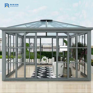 شرفة غرفة شمسية منزل من سبائك الألومنيوم ستائر شمسية زجاجية باب جرار غرفة زجاجية خفيفة الوزن للمنزل - Product Image 1