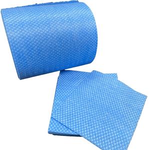 Lingettes paresseuses écologiques Lingettes de cuisine en viscose et polyester rouleau <span class=keywords><strong>jumbo</strong></span> lingettes sèches non tissées chiffon de nettoyage - Product Image 2