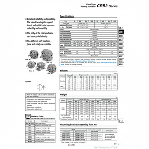 Equipo eléctrico de actuador rotativo SMC Pneumatics - Product Image 1