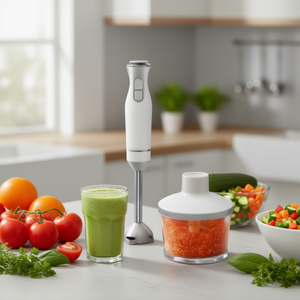 Mixeur plongeant 4 en 1 400W avec hachoir et fouet pour usage en cuisine - Product Image 2