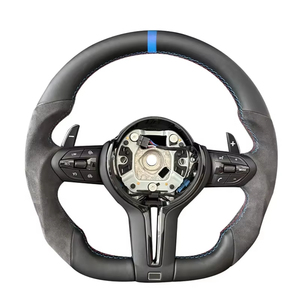 Volante Deportivo de Cuero con Base Plana M Sport para BMW F10 F20 F30 F32 F36 F80 F82 M3 M4 - Product Image 5