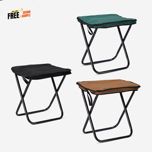 Wholesale Customizable Portable <b>Folding</b> Iron <b>Stool</b> Tote-Bag Chair for Outdoor Activities-for Fishing Camping Picnics Hiking - Product Image 1