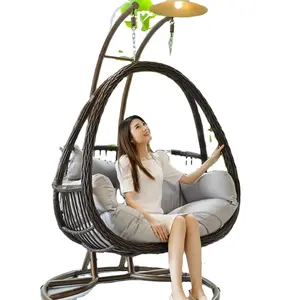 Домашняя двойная крытая качели подвесная корзина из ротанга стул для балкона кресло-качалка для яиц