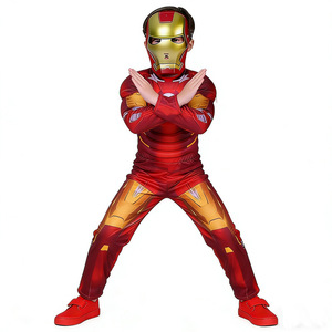 Costume de super-héros Iron Man pour enfants, costume de cosplay, costume de performance Avengers pour Halloween, 8-13 ans - Product Image 5