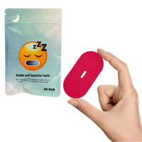 Bande adhésive buccale réutilisable en gros, 60 unités, logo personnalisé OEM, marque privée, favorise la respiration nasale, douce pour la peau