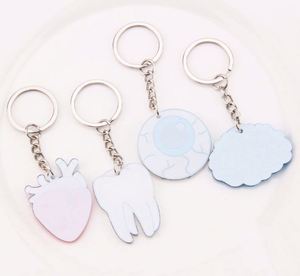 New Design Organ Heart Brain Eyes Tooth <b>Custom</b> Acrylic Keychain Double Side Acrylic <b>Key</b> <b>Ring</b> - Product Image 3