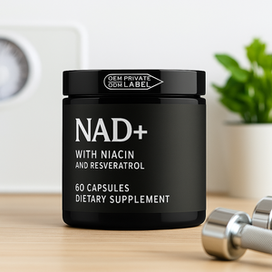 แคปซูล NAD+ ลิโปโซม <span class=keywords><strong>7</strong></span> in 1 บริสุทธิ์ 100% ผลิตภัณฑ์เสริมอาหารเพื่อสุขภาพ 500 มก. แคปซูล NAD+ บริสุทธิ์สำหรับการดูแลสุขภาพ (OEM Private Label) - Product Image 5