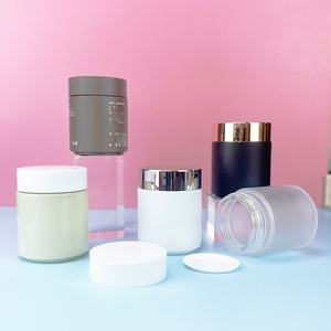 50g 100g 200g Clear Black White Cosmetic <b>Jar</b> Glass 30ml 100ml Cosmetic Cream <b>Jar</b> Glass <b>Jar</b> Pot <b>Empty</b> for Lip Balm - Product Image 5