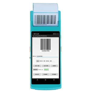 แอนดรอยด์แบบมือถือ PDA เครื่องสแกนฉลาก58มม. ในตัวเครื่องสแกนบาร์โค้ด1D 4G WiFi/2D สำหรับ<span class=keywords><strong>การ</strong></span>สแกนล็อตโต้แบบไร้สาย - Product Image 1