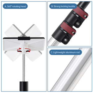 Poteaux de barrière anti-poussière télescopiques à <span class=keywords><strong>ressort</strong></span> de 3,6 m (12 pi) pour travaux de rénovation et d'isolation avec boucle de verrouillage robuste - Product Image 6