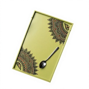 Amazing Multifunctional Handmade Deluxe Wooden Serving Tray Polished Finish Engraved Logo Dishwasher Microwave Safe <b>Top</b> Sale for - Product Image 4