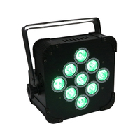 9 pièces 6in1 Téléphone Sans Fil WIFI IRC A MENÉ Des Uplights (LCD) batterie stade lumière sans fil plat