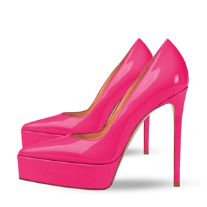 Zapatos de Tacón Alto Talla Grande 45 para Mujer, Zapatos de Punta Puntiaguda, Plataforma Ancha, Tacones de Aguja Sexys, Colores Personalizados, Sandalias de Vestir - Product Image 1