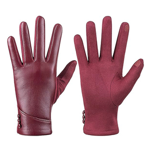 <span class=keywords><strong>Gants</strong></span> d'hiver décontractés pour femmes en <span class=keywords><strong>cuir</strong></span> d'agneau écologique, compatibles avec les écrans <span class=keywords><strong>tactiles</strong></span>, pour le ski et les sports de plein air, vente en gros d'usine - Product Image 6