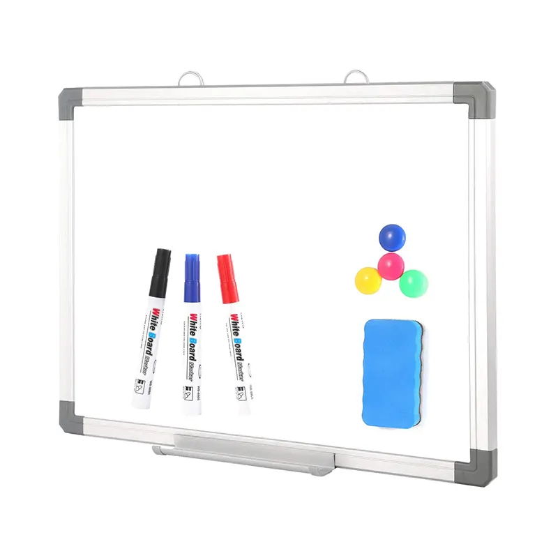 Tableau blanc magnétique effaçable blanc, taille standard d'usine, pour l'école ou le bureau