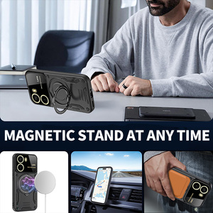 Từ Vô Hình Đứng Cover Quay Lại Cho Iphone 16 Cộng Với 15 14 13 12 11 Pro Max Armor Khung Điện Thoại Trường Hợp - Product Image 4