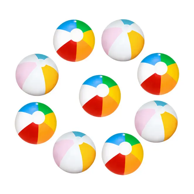 تصميم جديد رائج البيع كرة الشاطئ من البلاستيك القابلة للنفخ كرة للأنشطة الخارجية كرة الشاطئ القابلة للنفخ من البلاستيك يمكن إضافة شعارها